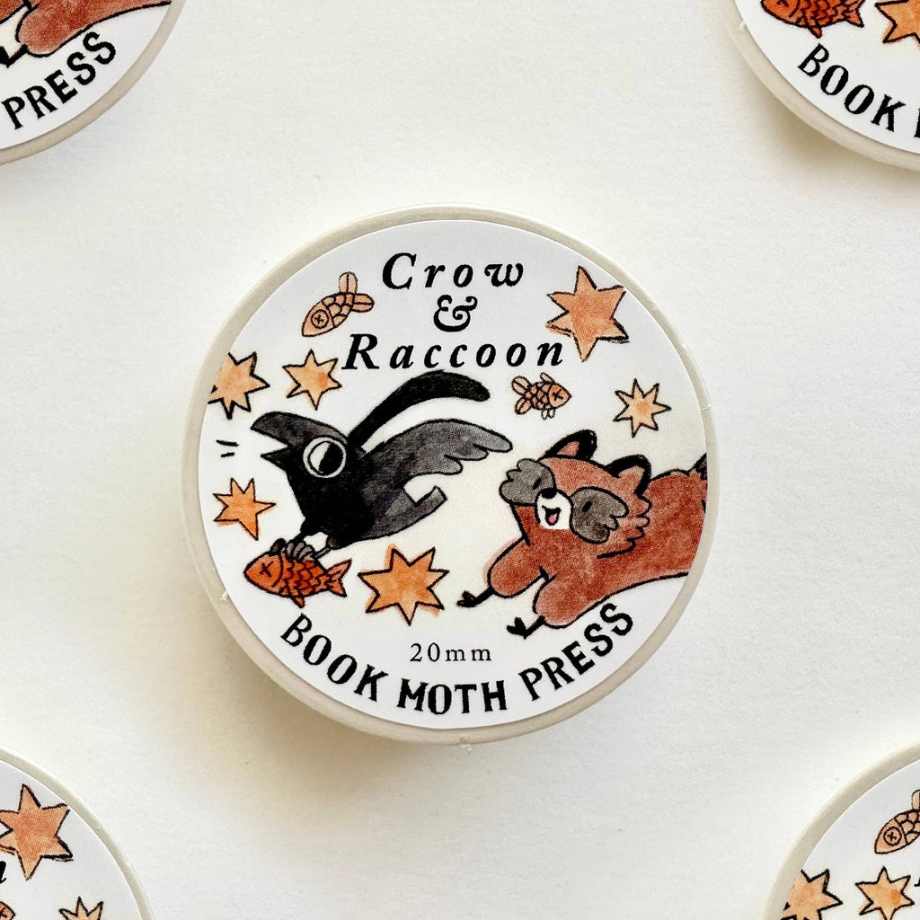Raccoons and Crows Washi Tape - Freshie & Zero Studio Shop
