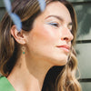kelp green gemstone drop earrings - Freshie & Zero Studio Shop