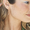 tidal green gemstone drop earrings - Freshie & Zero Studio Shop