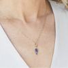blue sea kyanite little gemstone necklace - Freshie & Zero Studio Shop