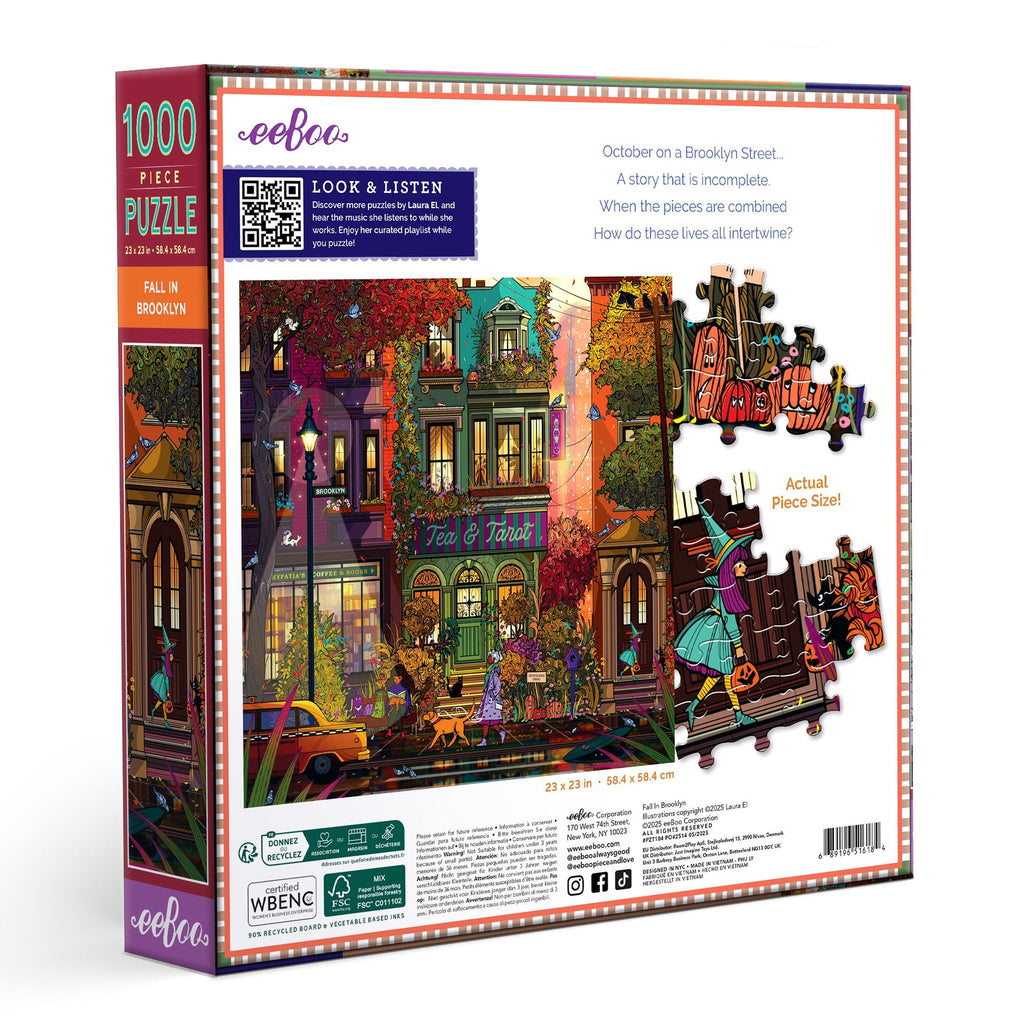 Fall in Brooklyn Jigsaw Puzzle - 1000 Pieces - Freshie & Zero Studio Shop