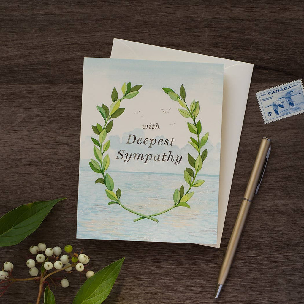 With Deepest Sympathy Greeting Card - Freshie & Zero Studio Shop