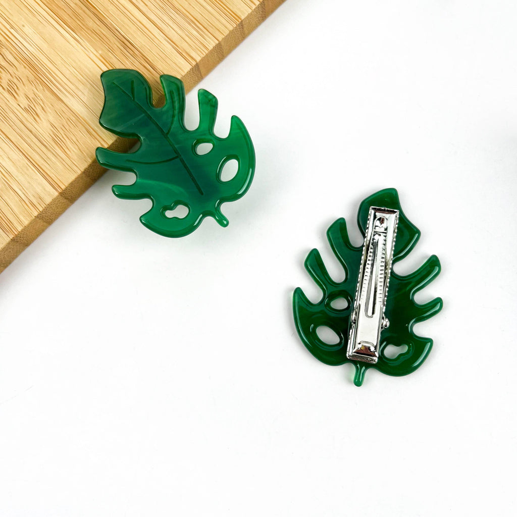 Little Monstera Leaf Hair Clip - Freshie & Zero Studio Shop