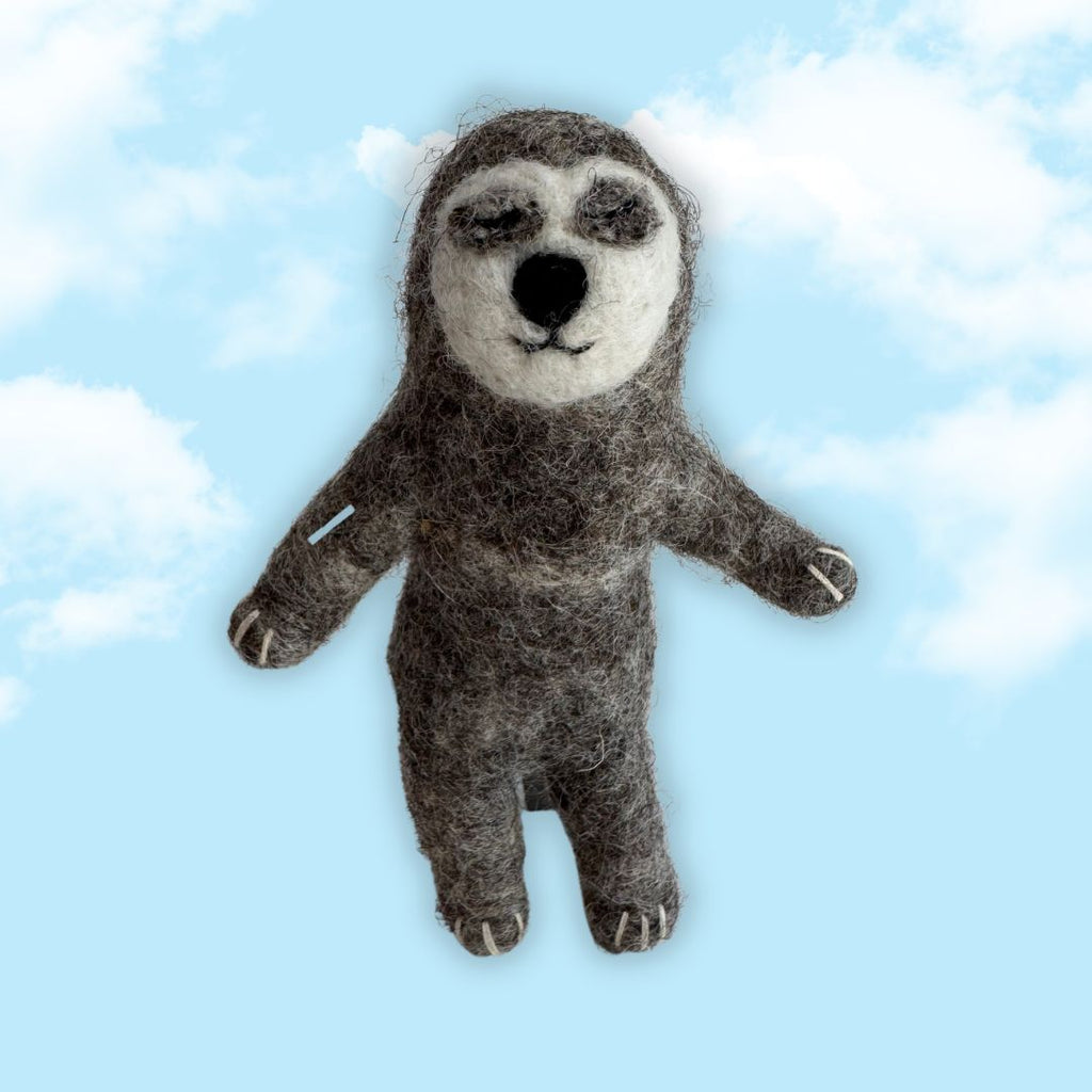 Finger Puppet: Sleepy Sloth - Freshie & Zero Studio Shop