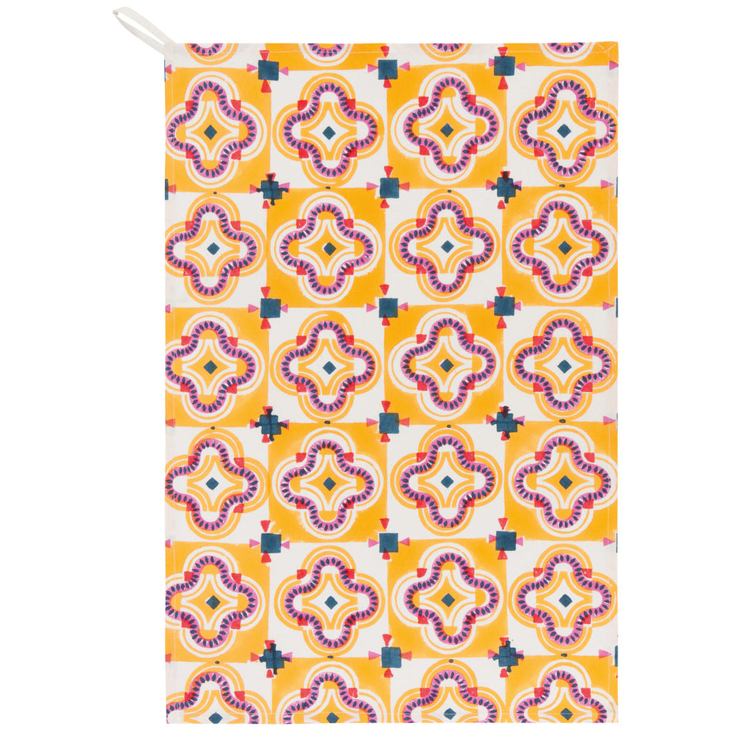 Pilipala Block Print Tea Towel by Danica - Freshie & Zero Studio Shop