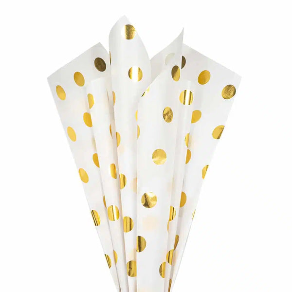 Gold Dots Tissue Paper - Freshie & Zero Studio Shop