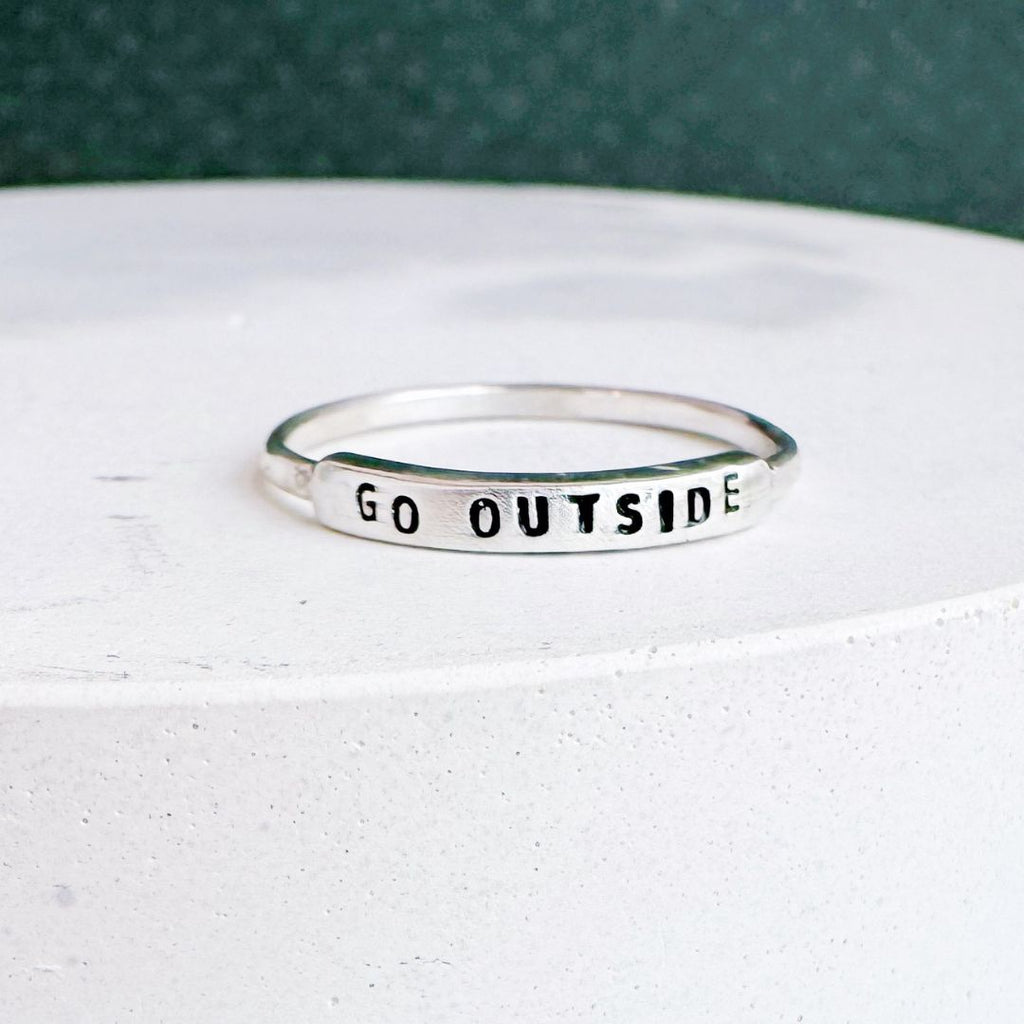GO OUTSIDE Handmade Ring by Christina Kober - Freshie & Zero Studio Shop