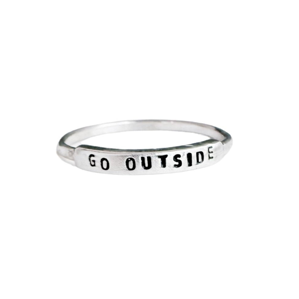 GO OUTSIDE Handmade Ring by Christina Kober - Freshie & Zero Studio Shop