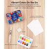 Watercolor Pocket Set of 12 with Brush: Essential - Freshie & Zero Studio Shop