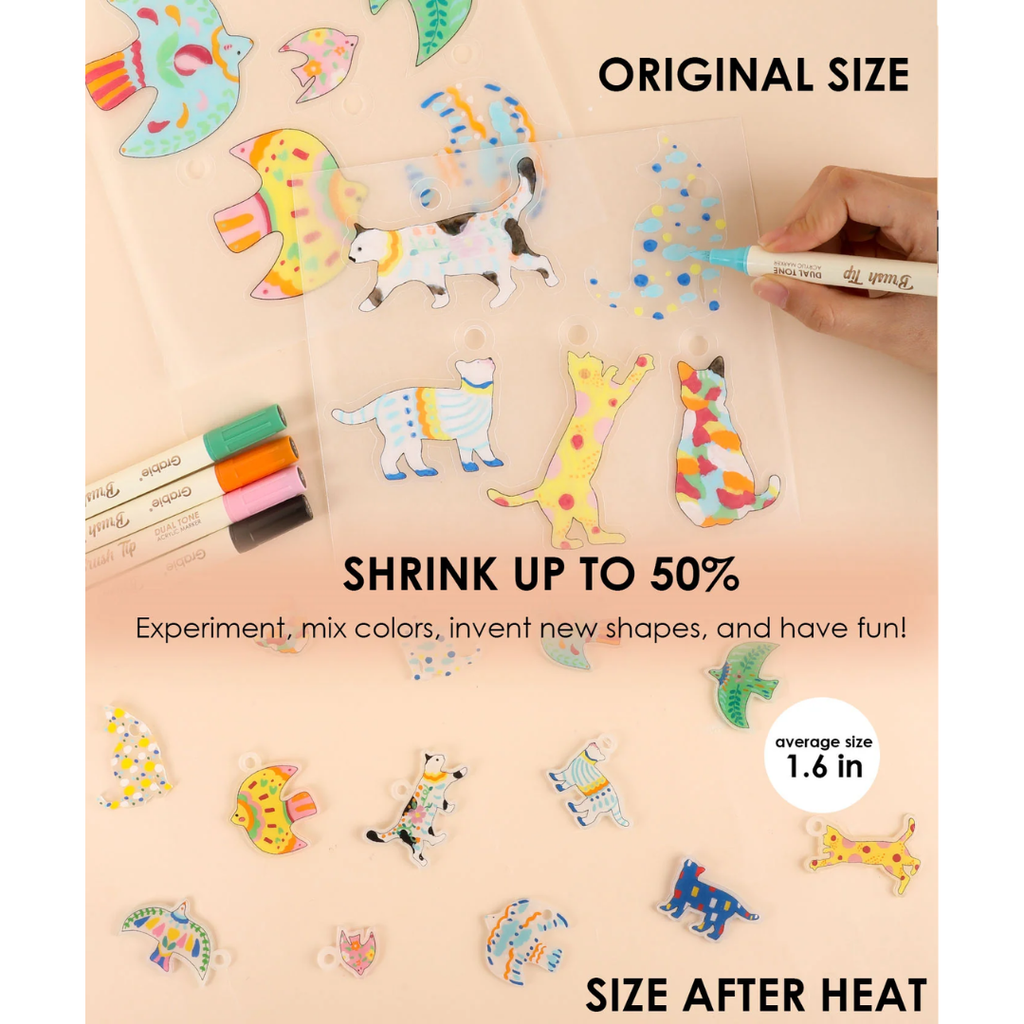 Shrink to Sparkles Charm & Jewelry Craft Kit: Geozoo - Freshie & Zero Studio Shop