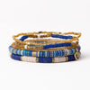 Grace Lapis Bracelet Stack of 5 - Freshie & Zero Studio Shop