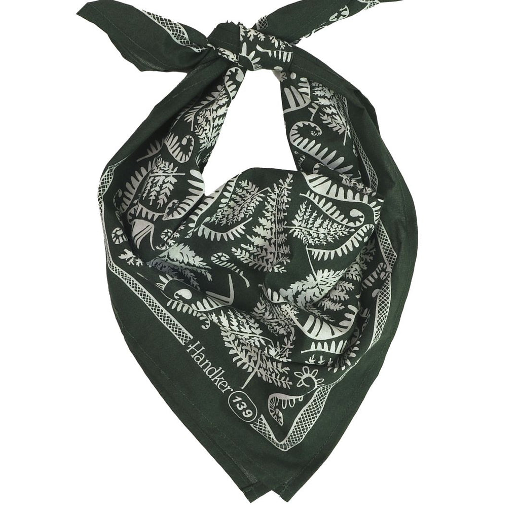 Handker Bandana: Fern Green No. 139 - Freshie & Zero Studio Shop