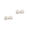 Tiny Bow Handmade Stud Earrings: Sterling Silver - Freshie & Zero Studio Shop