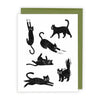 Black Cats All Occasion Greeting Card - Freshie & Zero Studio Shop