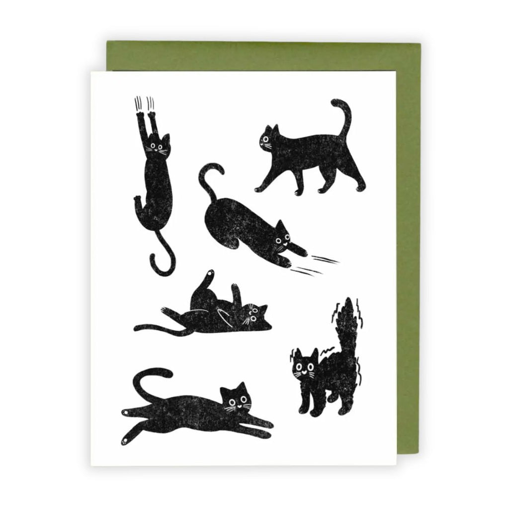 Black Cats All Occasion Greeting Card - Freshie & Zero Studio Shop