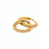 Gold Crystal Huggie Hoops Waterproof Earrings - Freshie & Zero Studio Shop
