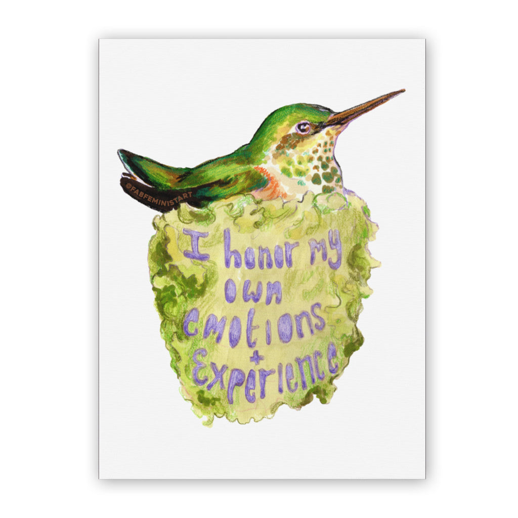 I honor my own emotions and experience: 5x7 art print - Freshie & Zero Studio Shop