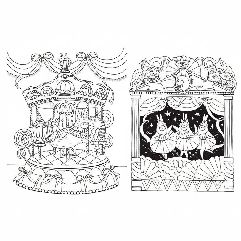 A Million Llamas Coloring Book - Freshie & Zero Studio Shop