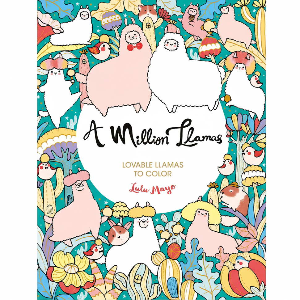 A Million Llamas Coloring Book - Freshie & Zero Studio Shop