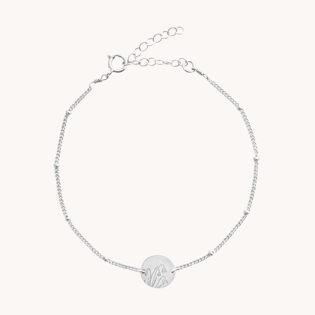 Silver Birth Flower Bracelets by Gratinsta - Freshie & Zero Studio Shop