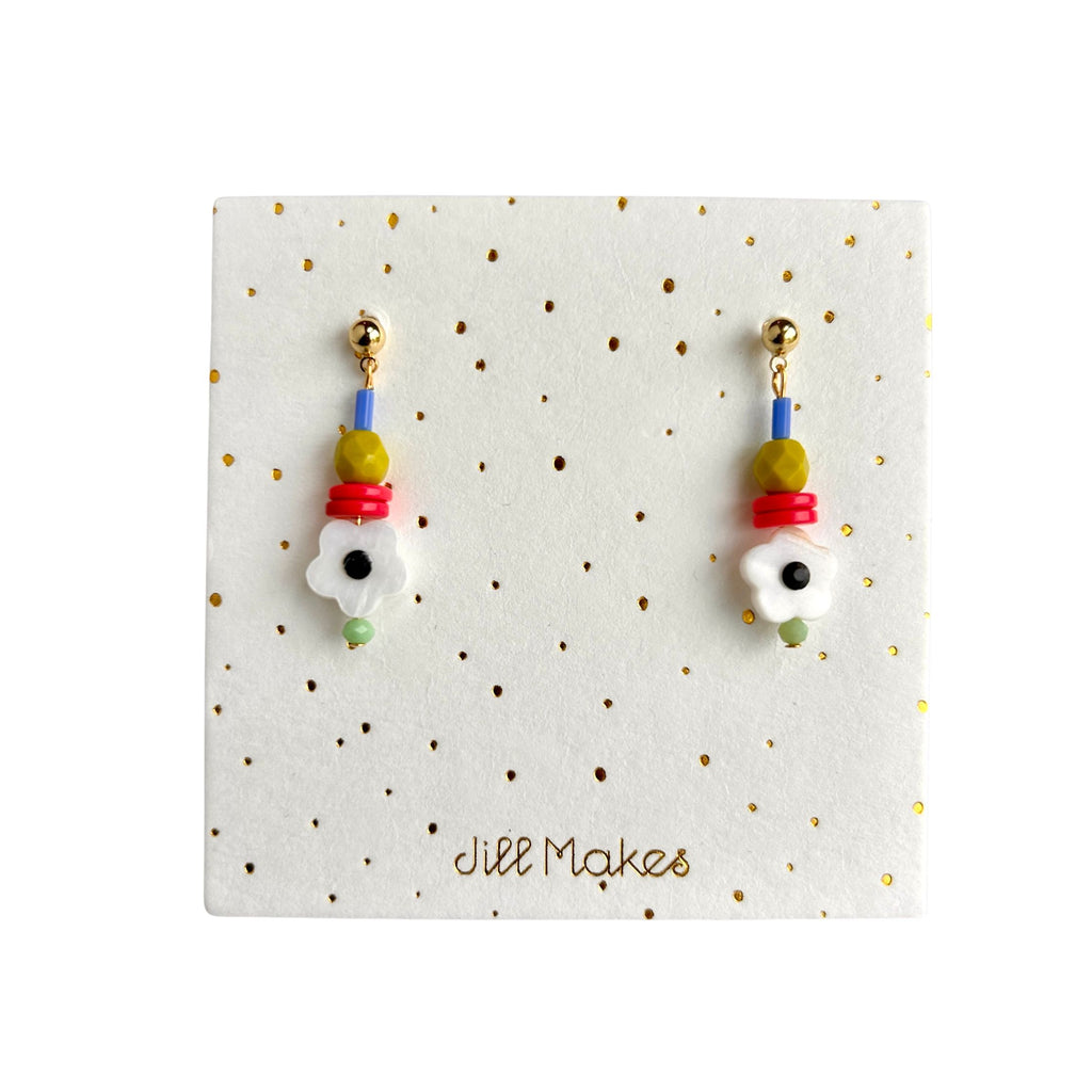 Lexi Dainty Flower Beaded Earrings - Freshie & Zero Studio Shop