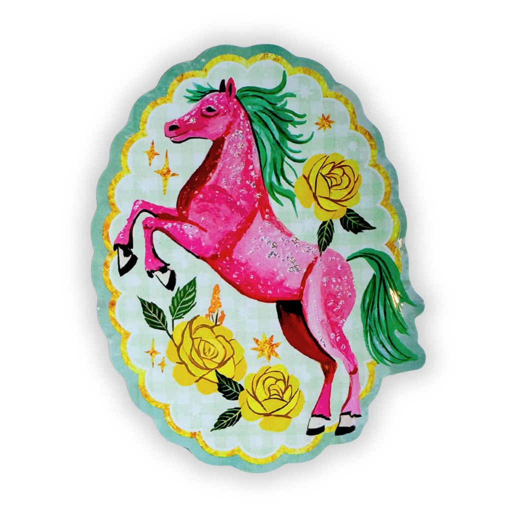 Sparkle Pony Glitter Sticker - Freshie & Zero Studio Shop