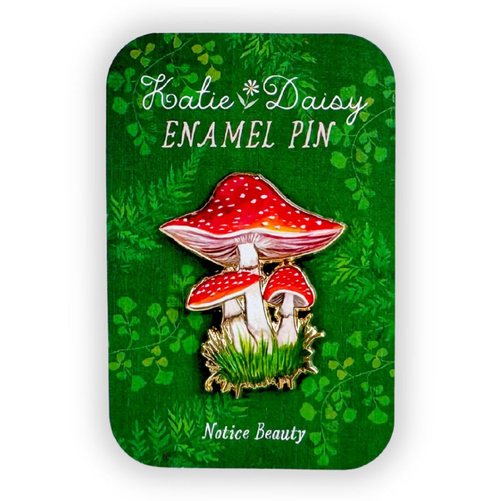 Amanita Mushroom Enamel Pin - Freshie & Zero Studio Shop