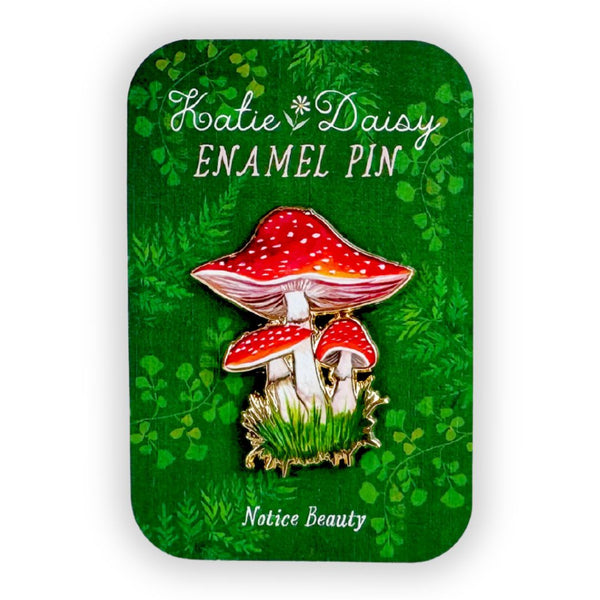 Amanita Mushroom Enamel Pin - Freshie & Zero Studio Shop
