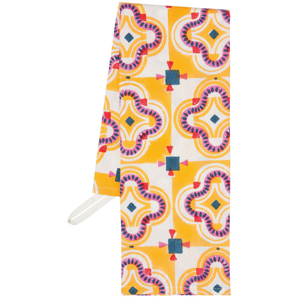 Pilipala Block Print Tea Towel by Danica - Freshie & Zero Studio Shop