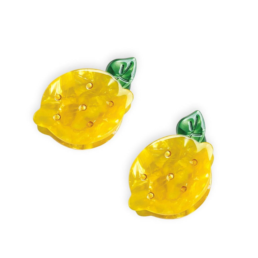 Lemon Mini Hair Clip Set of 2 - Freshie & Zero Studio Shop