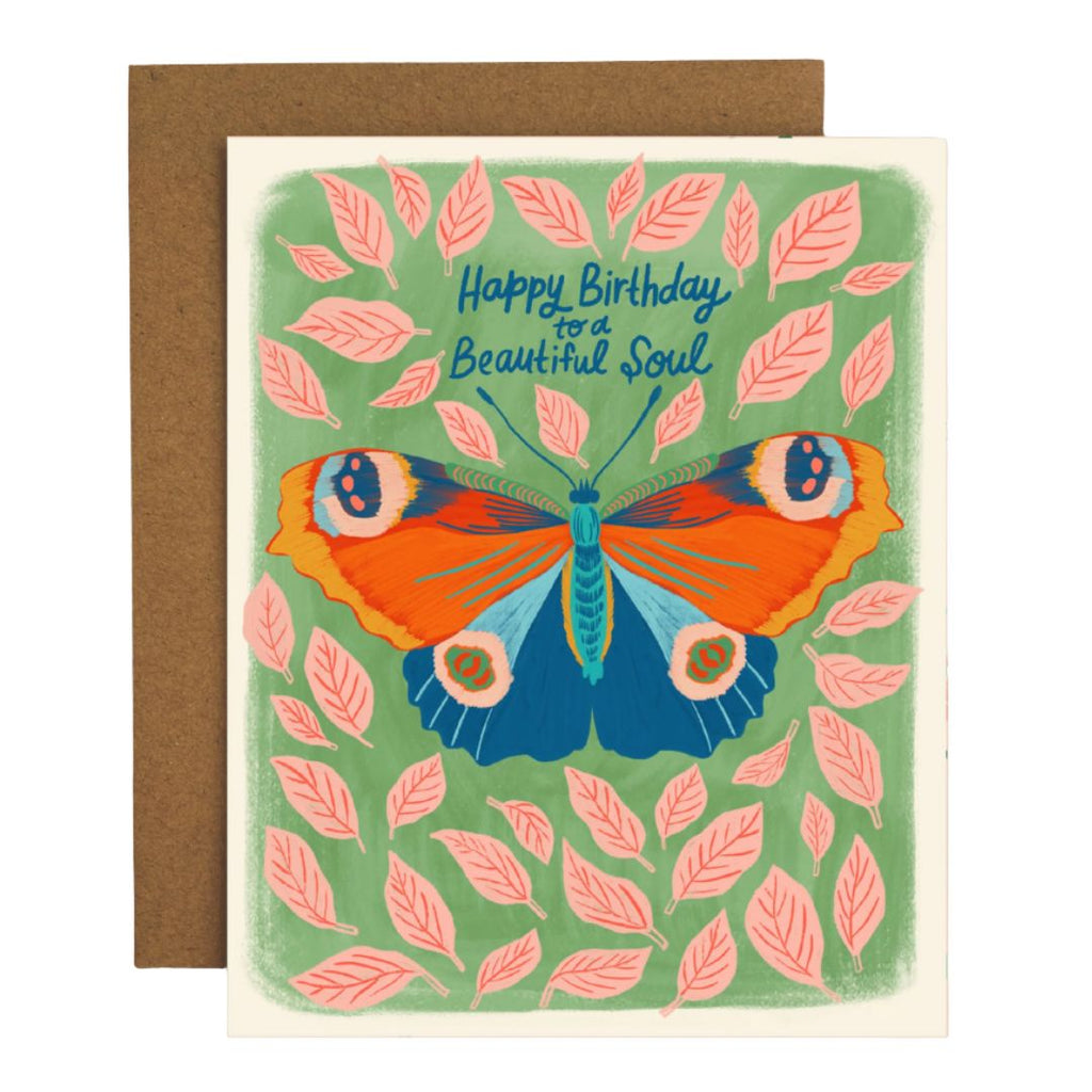 Happy Birthday to a Beautiful Soul Greeting Card - Freshie & Zero Studio Shop