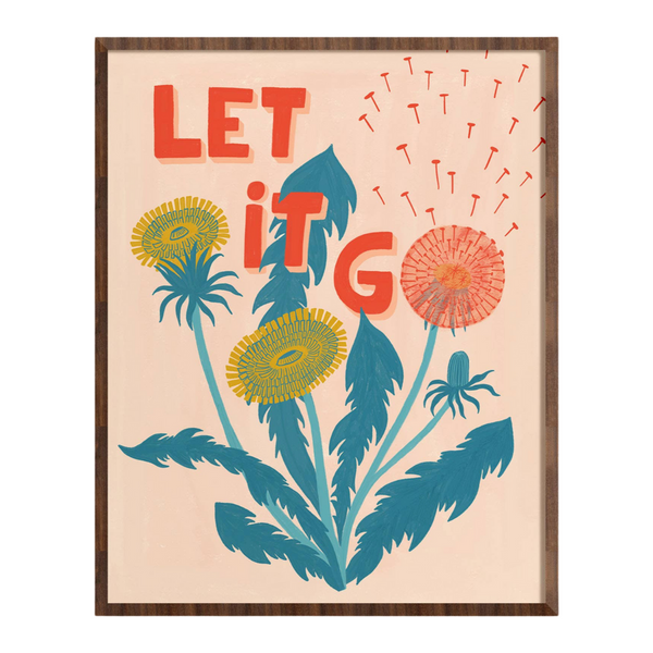 Let it Go Dandelion Art Print - Freshie & Zero Studio Shop