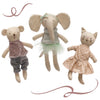 Little Animals in Fancy Outfits Soft Dolls - Freshie & Zero Studio Shop