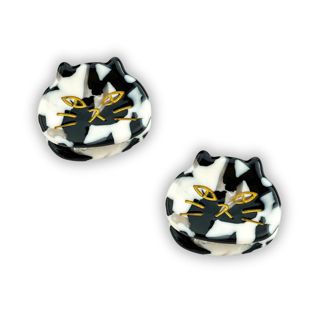 Mini Cat Head Hair Claw Set of 2 - Freshie & Zero Studio Shop