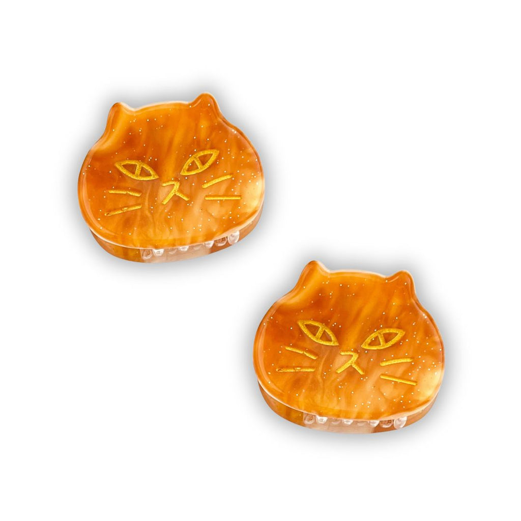 Mini Cat Head Hair Claw Set of 2 - Freshie & Zero Studio Shop