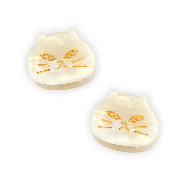 Mini Cat Head Hair Claw Set of 2 - Freshie & Zero Studio Shop