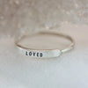 Loved: Stamped Thin Stacking Ring - Freshie & Zero Studio Shop