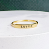 Loved: Stamped Silver Ring by Christina Kober - Freshie & Zero Studio Shop