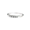 Loved: Stamped Silver Ring by Christina Kober - Freshie & Zero Studio Shop