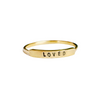 Loved: Stamped Silver Ring by Christina Kober - Freshie & Zero Studio Shop