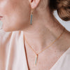 Lyric Necklace with Blue Topaz - Freshie & Zero Studio Shop