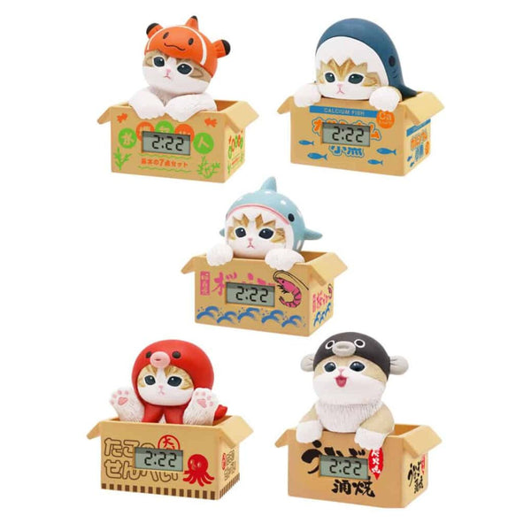 Mofusand Marine Life Meow Mini Clock Blind Box - Freshie & Zero Studio Shop