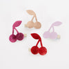 Shiny Leather Cherry Hair Clips - Freshie & Zero Studio Shop