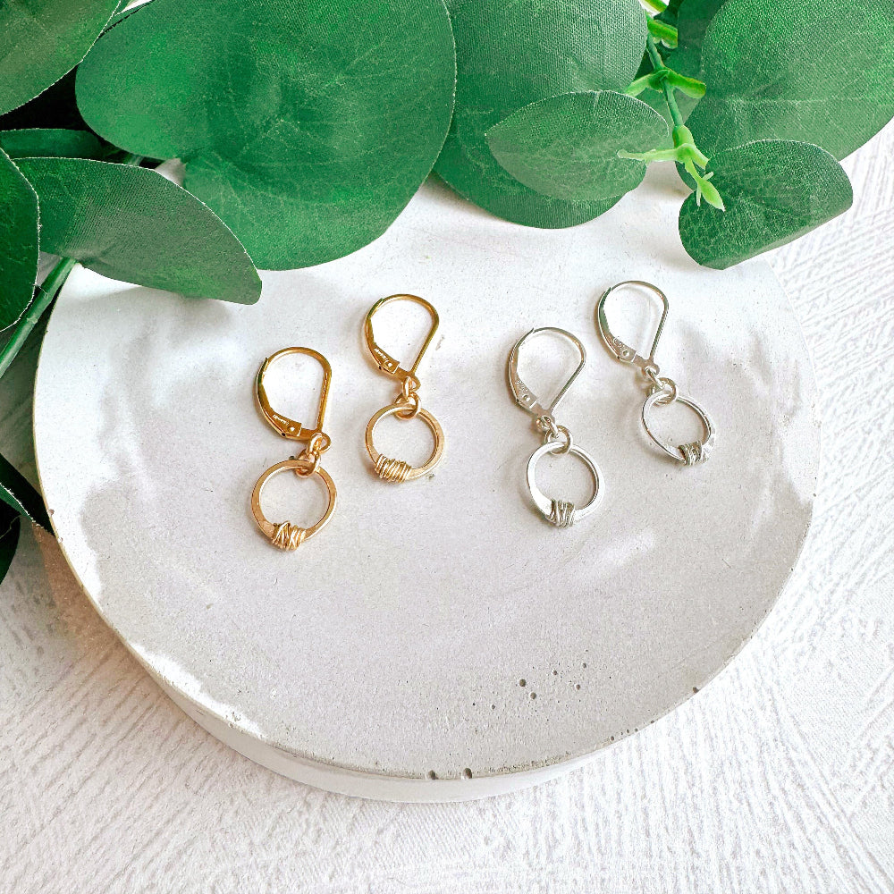 Mini Stitch Earrings - Freshie & Zero Studio Shop