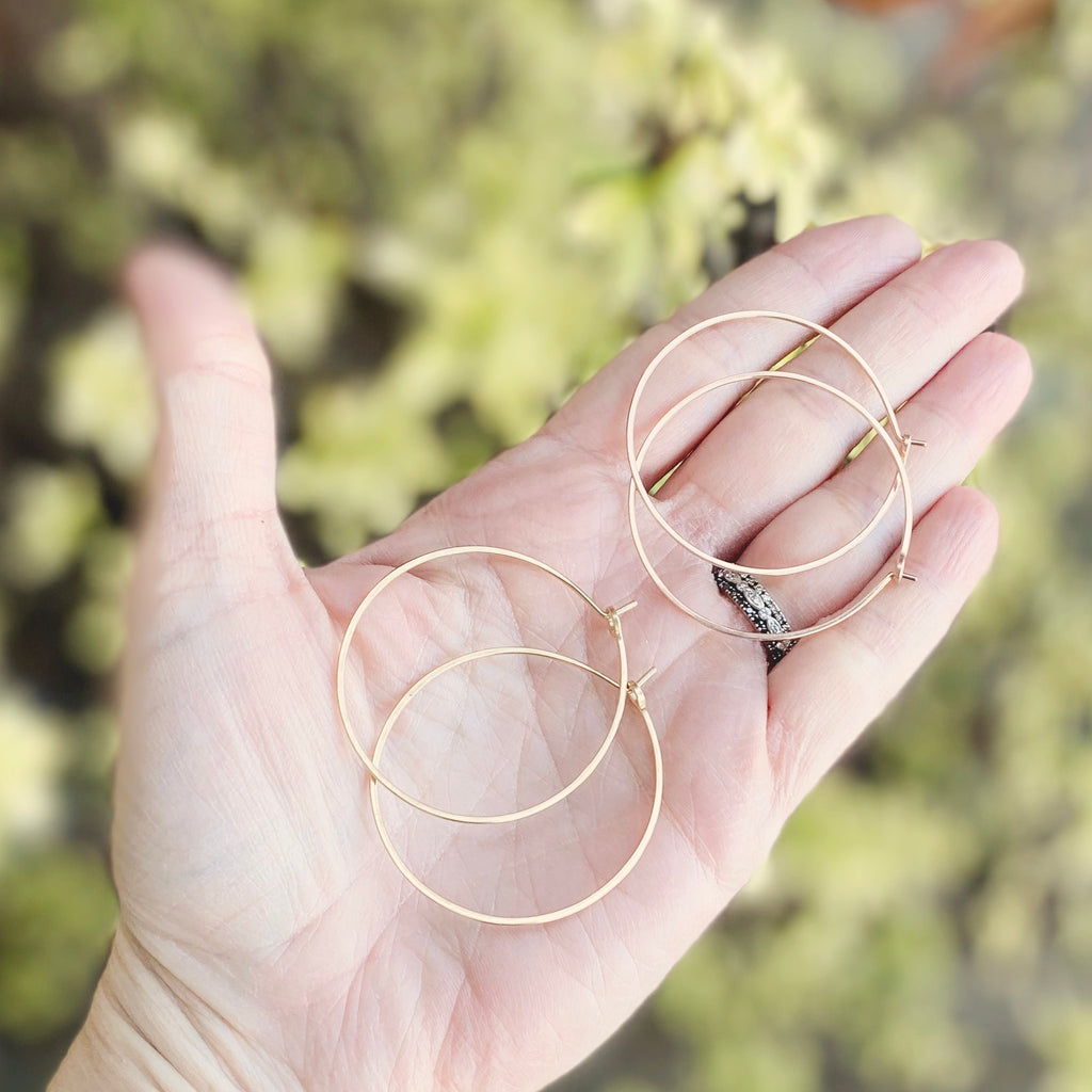 Hammered Hoop Earring Jewelry Making Class - Freshie & Zero Studio Shop