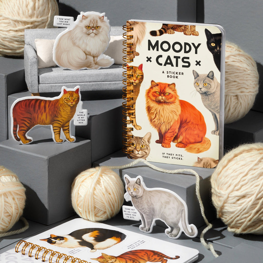 Moody Cats Sticker Book - Freshie & Zero Studio Shop