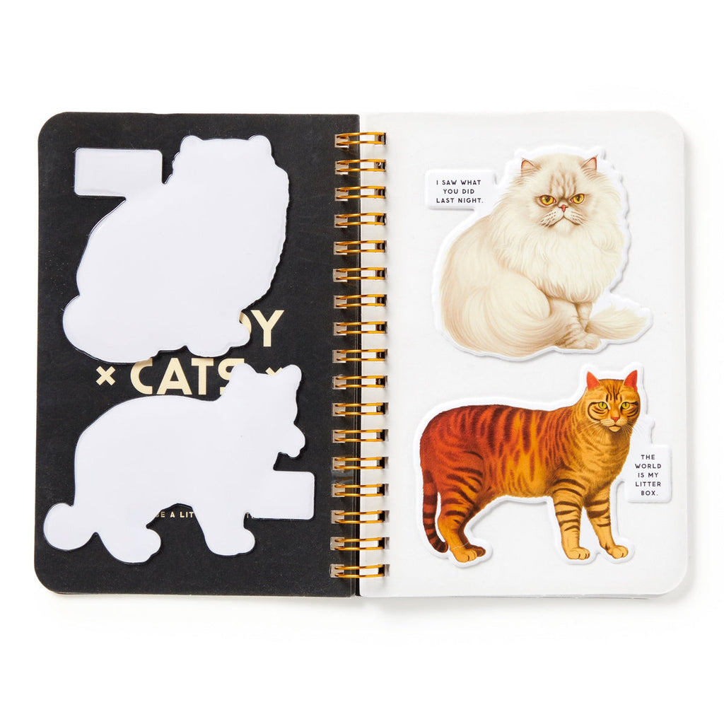 Moody Cats Sticker Book - Freshie & Zero Studio Shop