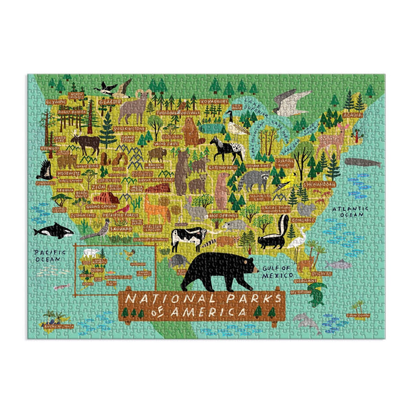 National Parks of America 1000 Piece Jigsaw Puzzle - Freshie & Zero Studio Shop