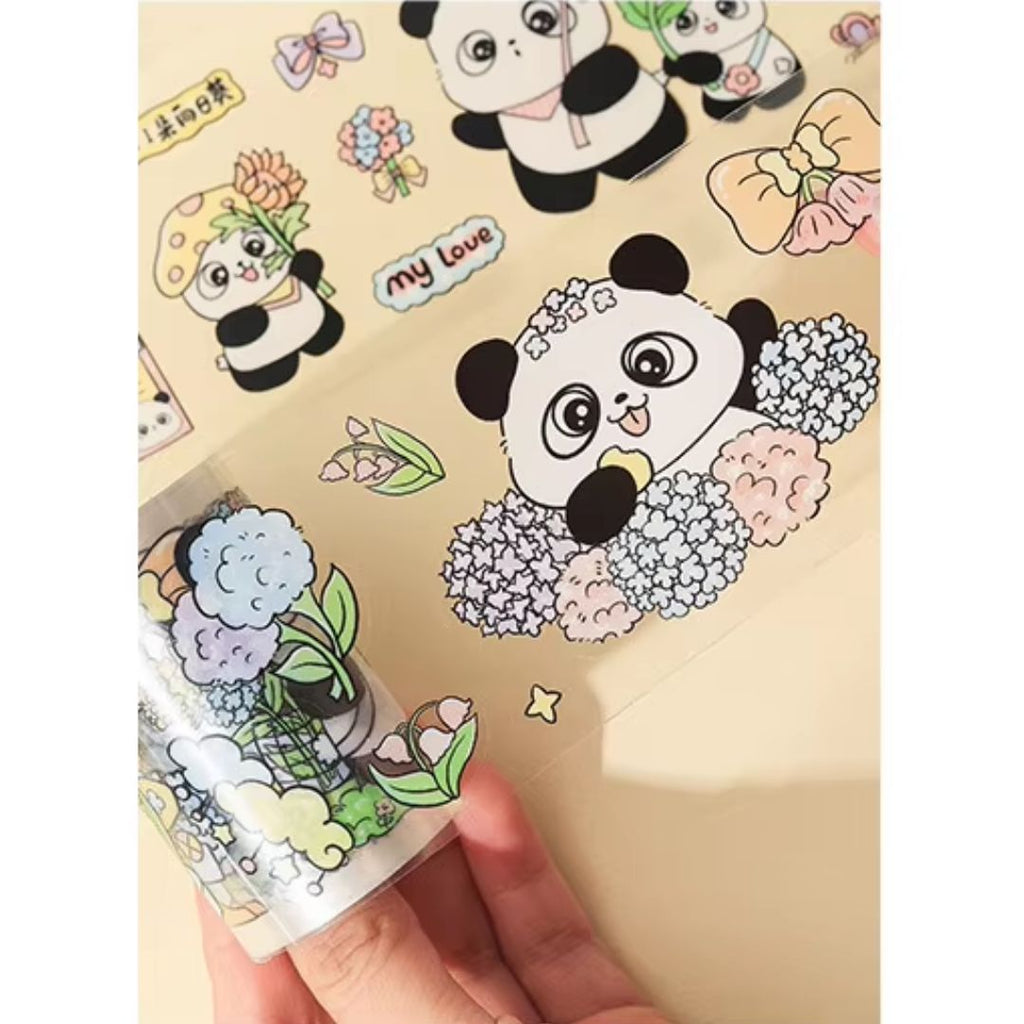 Panda Waterproof Sticker Rolls - Freshie & Zero Studio Shop