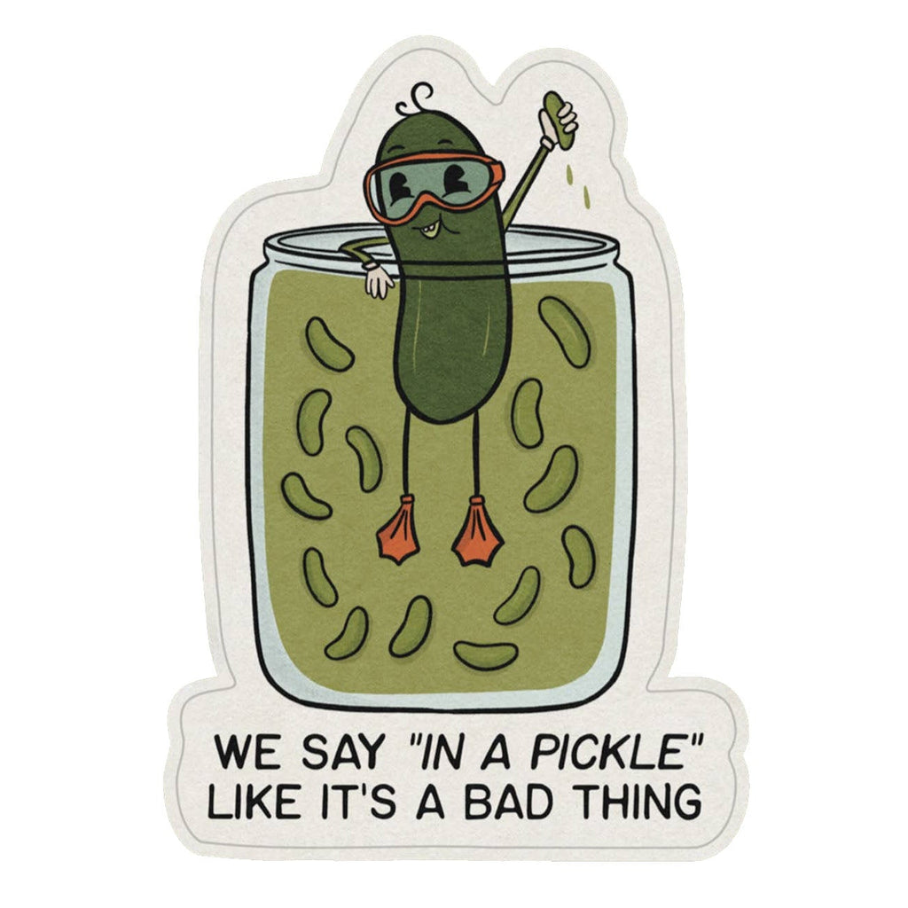 In a Pickle Illustrated Waterproof Vinyl Sticker - Freshie & Zero Studio Shop